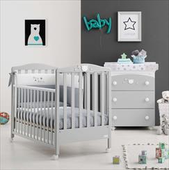 CAMERETTA BABY DREAM GRIGIO AZZURRA