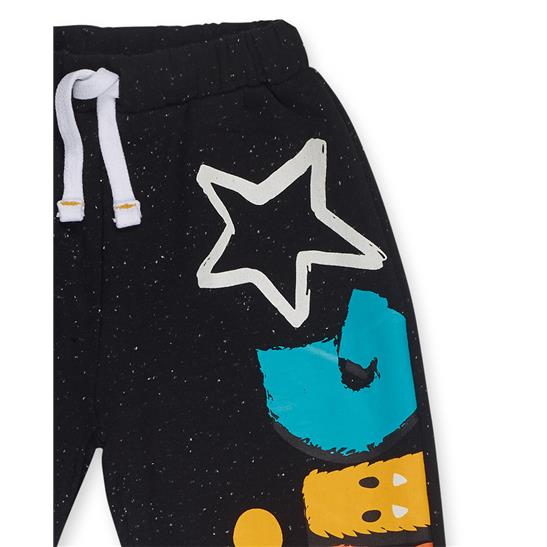 TUC TUC Pantaloncini Bimba In Maglia, Bianco A Righe Rosse Con Stampa Floreale Colorata
