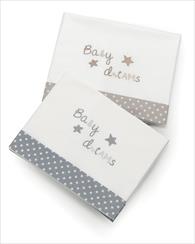 SET LENZUOLA BABY DREAM GRIGIO