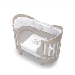 CORREDO TESSILE OLLY CULLA/LETTO OVALE TORTORA
