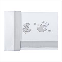 3PZ LENZUOLO LETTO AMELIE PERLA PICCI