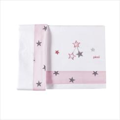 3PZ LENZUOLO LETTO STELLA CONVERSE ROSA PICCI