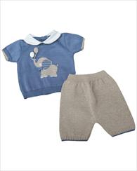 COMPLETO 2PZ BLU TENUE/TORTORA PRIMODI