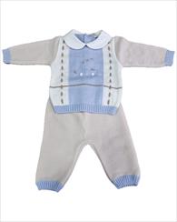 COMPLETO 2PZ CIELO/BEIGE/LATTE PRIMODI