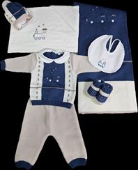 LENZUOLINO BLUE/BEIGE/LATTE PRIMODI