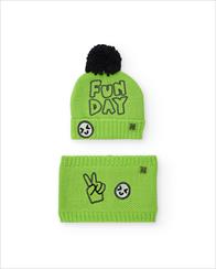 CAPPELLO + SCIARPA TRICOT NEON VIBES