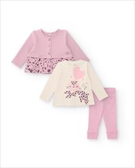 TUTA FELPA + T-SHIRT JERSEY CUTE LOVE