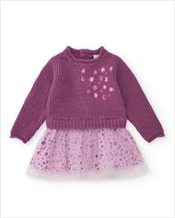 ABITO COMBINATO TRICOT + JERSEY CUTE LOVE