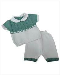 COMPLETO 2PZ VERDE SEDANO/BIANCO PRIMODI